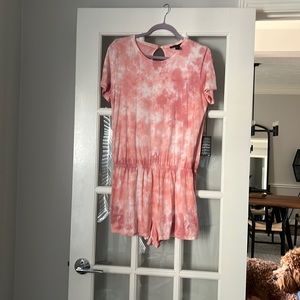 Tie dye Jersey fabric romper